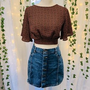 💖SOLD💖 Paperman Flowy Crop Top